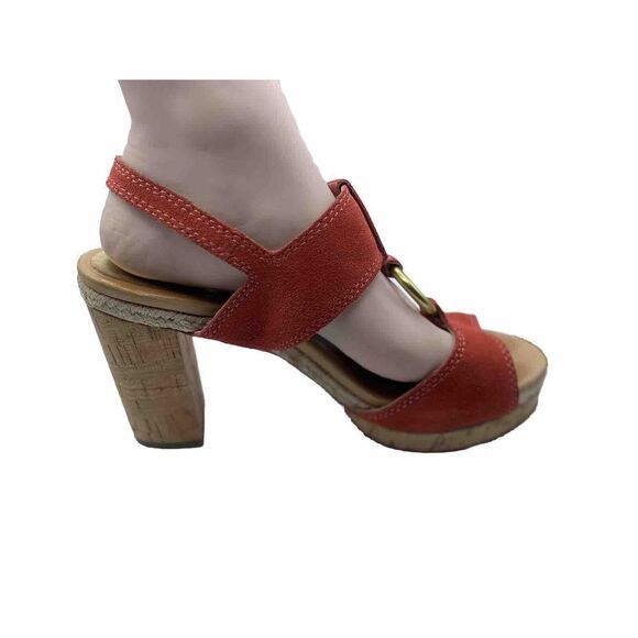 Coach Valeann Womens Tulip Platform Suede Sandal Size 8B - Picture 2 of 15